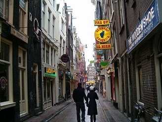 amsterdam redlight district street